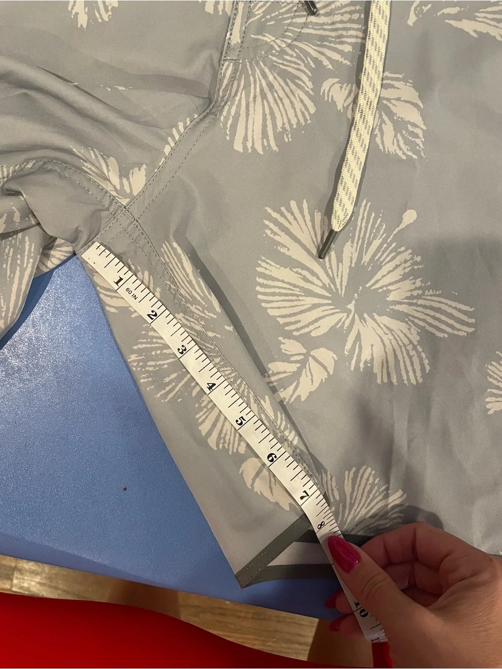 Vuori Grey Floral Unlined Boardshorts
